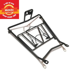 Baga Giữa Xe NVX Sơn Tĩnh Điện Màu Đen Tặng Kèm 2 Móc Treo Đồ Có Nút Bấm Màu Đen