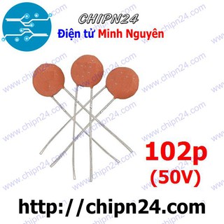 [25 CON] Tụ gốm 102p 50V (1nF 102)
