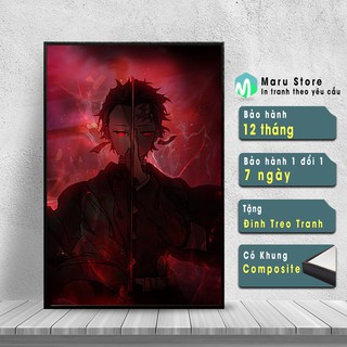 Tranh Trang Trí Phòng Khách Tanjirou Kimetsu No Yaiba