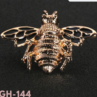 Ghim cài áo Vest Nam thời trang hình con ong GH-144 màu VÀNG GOLD &amp; Bạc-  {Ghim Cài Áo Vest Nam - AdamZone}