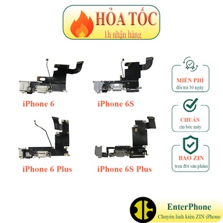 EnterPhone - Cáp chân sạc iPhone 6/ 6S/ 6 Plus/ 6S Plus ZIN BÓC MÁY