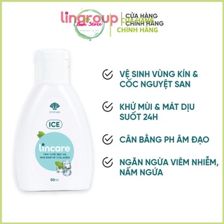 Dung dịch vệ sinh phụ nữ và cốc nguyệt san Lincare Ice Tinh chất lá bạc hà (Gel, 50ml)