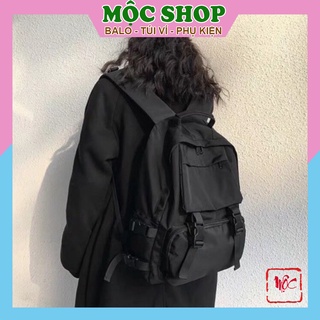 Balo ULLZANG basic BL220, balo thời trang vải oxford, nhiều ngăn có khóa nhựa song long