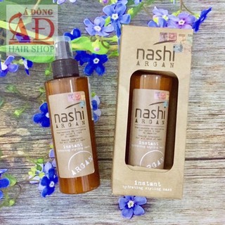 [ NASHI-CHÍNH HÃNG ] XỊT XẢ KHÔ DƯỠNG ẨM NASHI ARGAN INDTANT MASK STYLING 150ML