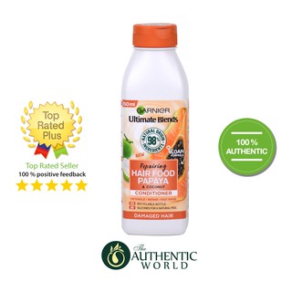 [SẴN] Garnier - Dầu xả Papaya &amp; Coconut Damaged hair 350 ml ( chai)
