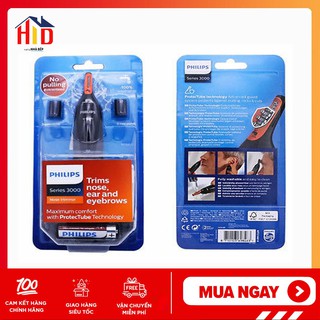 Máy cắt tỉa lông mũi, lông tai, lông mày cao cấp Philips NT3160