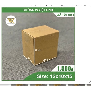 [FreeShip - Giá gốc tận xưởng] COMBO 200 Hộp 12x10x15 - Hộp Carton Đóng Hàng