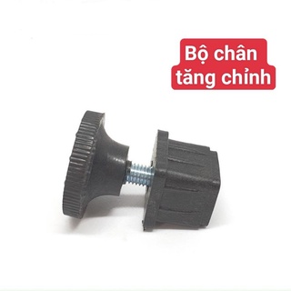 Bộ chân tăng chỉnh KT 25*25-30*30-40*40 - 20x40 đóng trong, có ecu giữa chất liệu thép, chân tăng giảm chiều cao