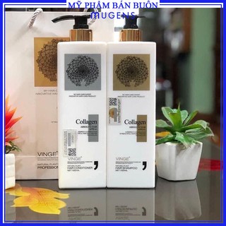Cặp dầu gội xả Collagen Vinge 1000ML phục hồi ngăn rụng tóc CT06