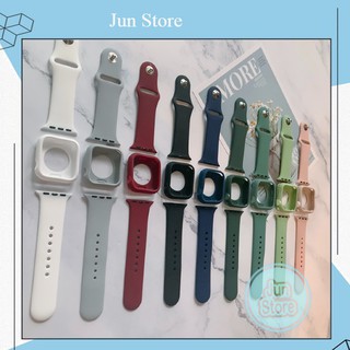 COMBO 2 SP cho đồng hồ thông minh Dây cao su và ốp silicon đủ Size 38-40-41-42-44-45MM (seri 1,2,3,4,5,6,7)