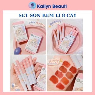 Set Son 8 Cây WETN Cô Gái Meyoco Retro Matte Liquid
