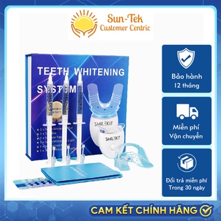 Máy làm trắng răng tại nhà Smile Kit, Bộ tẩy răng bằng gel thiên nhiên hiệu quả, lên tone sau 7 ngày, TẶNG KEM ĐÁNH RĂNG