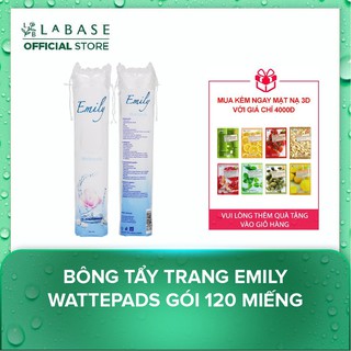Bông tẩy trang Emily Wattepads Gói 120 miếng