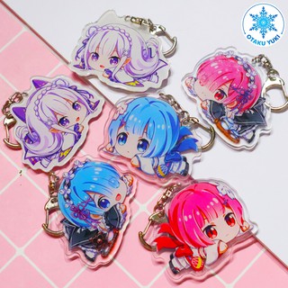 Móc Khóa Acrylic Anime Re:zero - In 2 Mặt Khác Nhau