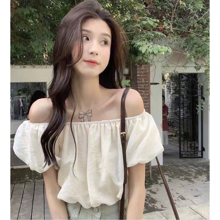 Áo trễ vai tơ lụa