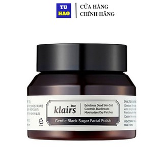 Tẩy Da Chết Dear Klairs Gentle Black Sugar Facial Polish Dưỡng Ẩm, Sáng Da&amp;Chống Lão Hóa 110g