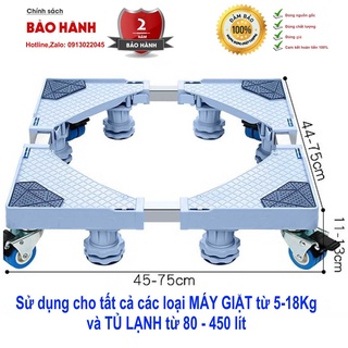 Kệ tủ lạnh, máy giặt cao cấp cố định và có bánh xe.