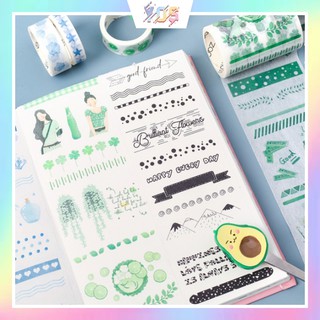 Set 6 cuộn băng keo washi tape xinh xắn ulzzang