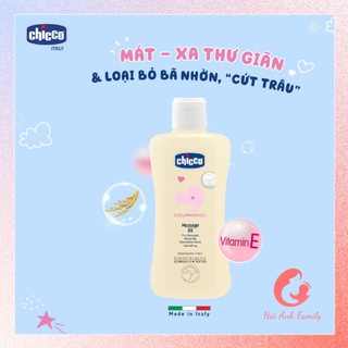 Dầu Mát-Xa Cho Bé Chiết Xuất Cám Gạo 0M+ Chicco 200ml