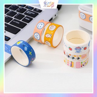 Băng keo dán học tập washi tape hình cute dễ thương