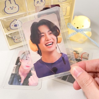 Toploader đựng card A7 decor ảnh Anime, Kpop có seal bảo vệ Gấu Thỏ House