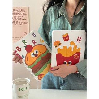 Ốp Máy Tính Bảng Xoay 360 Độ Họa Tiết Khoai Tây Chiên Cho iPad Pro 11 2021 2020 Air 4 Air 5 2022 Mini 6 2021 9th 8th 10.2 inch