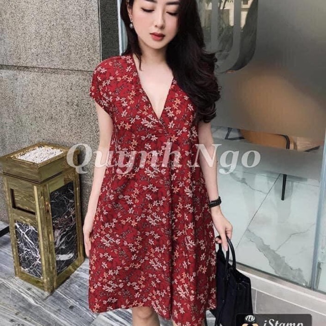 Váy mango auth hoa nhí