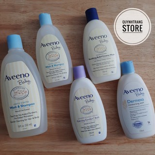 Sữa tắm gội toàn thân cho bé Aveeno Baby Lightly Scented Wash &amp; Shampoo Úc