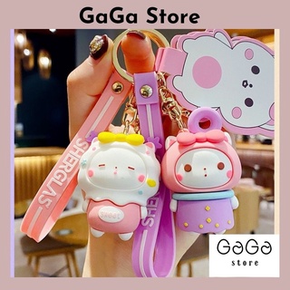 Móc khóa cute gắn balo , túi tote , xe máy, phụ kiện gắn chìa khóa dễ thương
