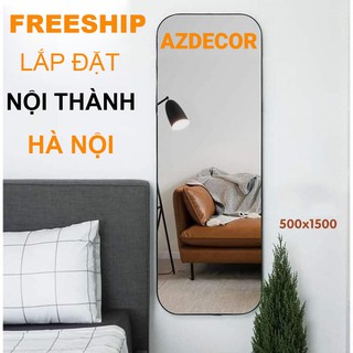 Gương Toàn Thân Viền Thép Đen Sơn Tĩnh Điện 50x150cm - Phong cách Bắc Âu [ FREE SHIP NỘI THÀNH HÀ NỘI ]