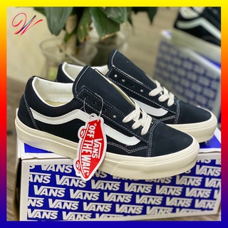 [Hỗ trợ đổi trả] Giày Vans đen vạch trắng