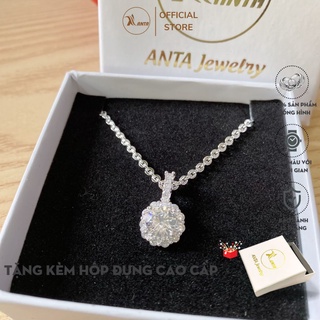 Dây chuyền bạc , vòng cổ bạc Ý 925 Thiên kim P2 cao cấp đính đá pha lê sang trọng ANTA Jewlery - ATJ5504-D