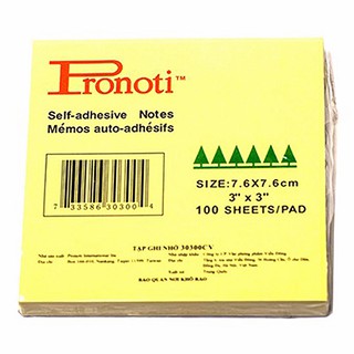 COMBO 10 XẤP GIẤY NOTE PRONOTI 3X3