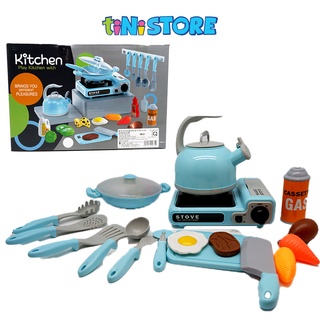 Bộ đồ chơi tiNiToy nhà bếp đáng yêu Value toys có đèn và nhạc cho bé (22 chi tiết) 1966-33 - Giao màu ngẫu nhiên
