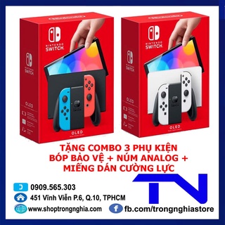 [Mã ELHAMS5 giảm 6% đơn 300K] Máy Nintendo Switch Oled - Bảo hành 12 tháng (Tùy chọn màu) + Combo tặng 3 phụ kiện