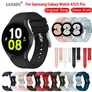 galaxy watch 5  5 pro Dây đeo bằng silicone cho đồng hồ thông minh Samsung Galaxy Watch 5 5 Pro 4 40mm 44mm 45mm