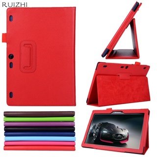 Vỏ máy tính bảng da PU đế Litchi thông minh cho Lenovo Tab 2 A10-70 A10 70 10.1