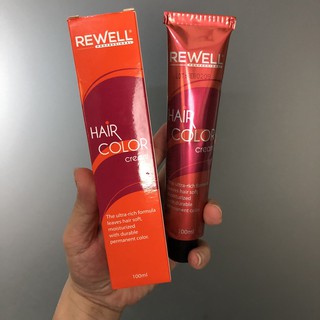 Thuốc nhuộm tóc Rewell tặng kèm oxy trợ nhuộm và bao tay