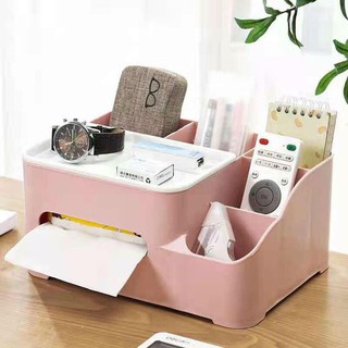 Hộp đựng giấy ăn để bàn đa năng kiểu Hàn Quốc, kệ đựng đồ đa năng tại bàn ăn, kệ đựng mỹ phẩm đa năng