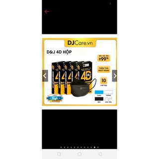 khẩu trang y tế 4D D&amp;J Famapro  hộp 10 cái