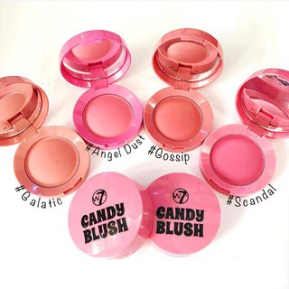 Phấn má hồng W7 Candy Blush điểm tô cho đôi má thêm phần xinh xắn với tone màu ngọt ngào
