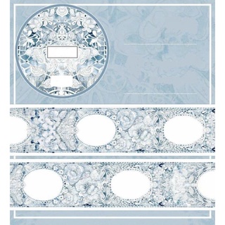 (Chiết theo chu kỳ) Băng dính washi tape hoạ tiết đá xanh siêu đẹp