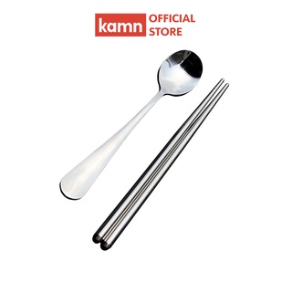Bộ muỗng đũa cá nhân Kamn inox 401