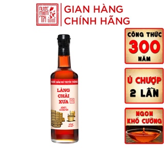 [ Nước Mắm Nhỉ 30 độ đạm - Chính Hãng ] Làng Chài Xưa truyền thống nhãn đỏ chai thủy tinh 500ml cốt nhỉ đặc biệt