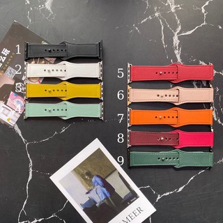Dây da Apple Watch [KHÓA BẤM CAO CẤP] dành cho Series 1/ 2/ 3/ 4/ 5/ 6/ Se [38mm 40mm 42mm 44mm]