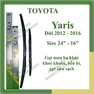 Bộ 2 gạt mưa Toyota Yaris các đời và gạt mưa các dòng xe khác của Toyota: Altis, Avalon, Camry, Fortuner