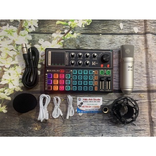 Bộ thu âm Soundcard K300 và Mic ISk AT100 loại 1 chính hãng