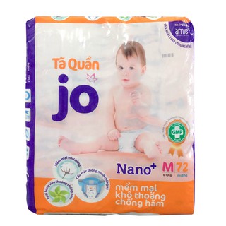 [CHÍNH HÃNG] Bỉm - Tã Quần Jo Size M72 (Cho bé 6-10 kg)