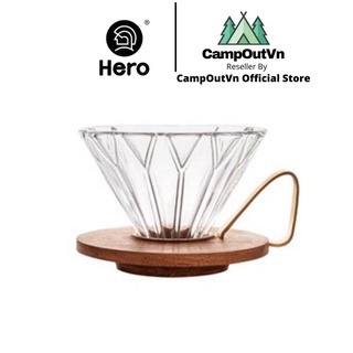 Phễu Prisma pha cafe - Gỗ Óc Chó cao cấp thương hiệu Hero A374