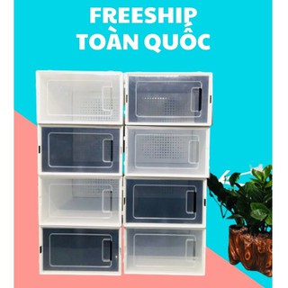 Hộp Đựng Giày Nhựa Cứng Bảo Quản Giày Dép Lắp Ráp Thông Minh, Tủ Đựng Giày Size To ( Mua 1 tặng 1 )